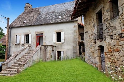 Placed centrally in a beautiful hamlet within the commune of Goulles is this 2 bedroom (potential for more) stone house with independent apartment with 2 bedrooms below the main house. Approaching the house up the most grand wide stone exterior stair...