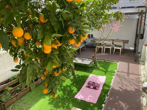 Enjoy Orange, Lime and Peach Harvest full swing! A 40sqm spacious garden with full Wifi coverage for work and outdoor chillout. (Co-living is your thing? More budget friendship option to stay with us here: https:// ... /rent/room/lisbon-110238) Your ...