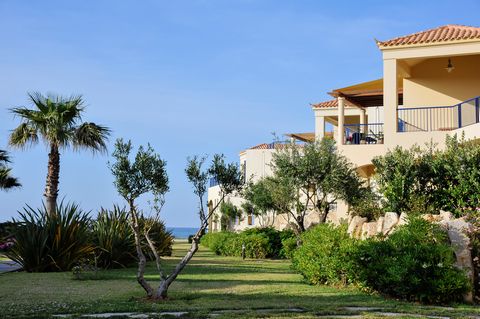 Aphrodite Beachfront Apartment 205 is located west of Crete in the region of Chania, only 15 minutes from the city of Chania and the Leptos Panorama Hotel . It is part of the internationally awarded project ‘Aphrodite’ and is set on a sea front locat...