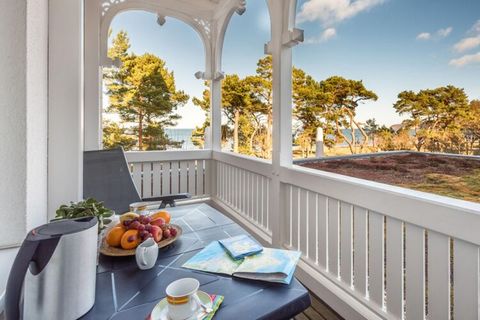 The approximately 48 m² so -called one -room apartment with balcony - ideal for 2 people - offers you a direct view of the Baltic Sea, at pier and the beach promenade. At breakfast on the sunny balcony, you can also enjoy a fantastic Baltic Sea view....