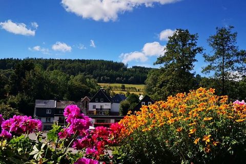 The apartment is located on a beautiful property at the entrance to Willingen. Parking is located on site. You can reach the apartment on the first floor via the bright staircase. The well -equipped kitchen offers you a lot of space for cooking and e...