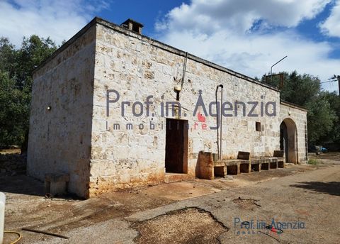 For sale characteristic stone cottage located in the countryside of Ostuni on beautiful flat land, consisting of three rooms, two of which have vaulted ceilings, typical of the area, and one with a barrel vault. The existing building can be expanded ...
