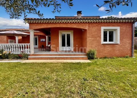 Ref 2048MF: Châteauneuf du Rhône: Superb recent villa with pleasant enclosed garden! Kitchen open to dining room/living room, 4 bedrooms including 2 on the ground floor with bathroom, shower room, office area. 30m² garage with mezzanine. Laundry room...