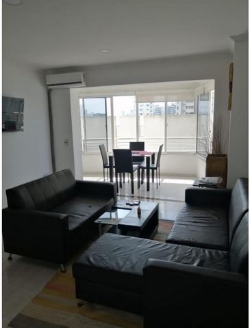 Furnished apartment rental in the Marbella neighborhood, The rental price includes Administration.Floor 5.2 Bedrooms.2 Bathrooms.Social area. Swimming pool. Features: - Air Conditioning - SwimmingPool