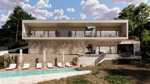 Luxurious newly built villa with magnificent views of the Tramuntana mountains in the south-west of the dream island.This exclusive newly built villa is situated on a plot of approx. 1158 m2 and has a living area of approx. 345 m2. It offers 4 bedroo...