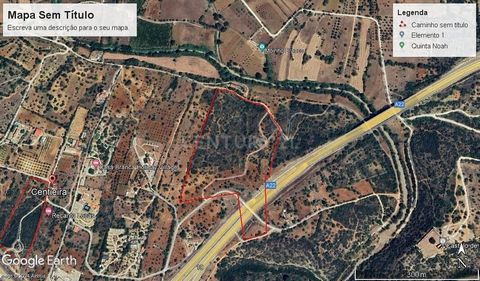 Mixed land with 59120 m2, in this property there is a ruin with 96 m2 of implantation. It is a typical land of the Algarve barrocal with a not very steep slope where there are some carob and olive trees that could be renewed. Access is good and has a...