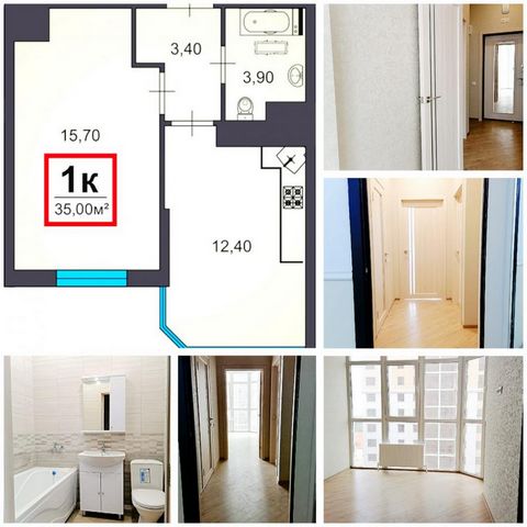 Продается 1к.кв квартира 35м2 в новом жк «Черное море». Квартира расположена на 9/16 этаже. Евро ремонт Панорамные окна с видом во двор  (Под ипотеку не подходит)