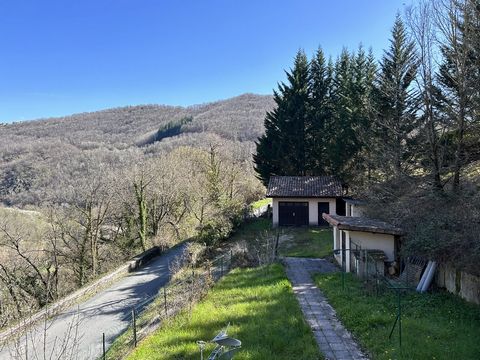 Dwelling house with garage, quiet and not overlooked and benefiting from a large south-facing terrace, on wooded grounds of approximately 1350 m², 20 km from Saint Affrique and 40 km from Millau. Located very close to the town of Truel, inside the Gr...