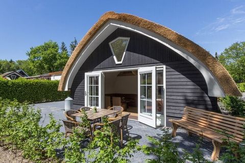 These lovely cottages are spread over this holiday park in a beautiful natural environment. Due to the shape of the thatched roof, this accommodation has a special appearance, both inside and outside. The holiday home is suitable for up to four adult...