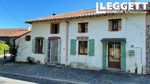 A23076JBR87 - This ready to move into house, perfect as either a permanent or holiday home, is situated in the heart of a charming village, surrounded by beautiful countryside, just 9 km from the lively village of Bussière Poitevine and 20 km from Be...