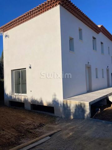 Ref 3997 - VIDAUBAN. New semi-detached house, with nice amenities. Well arranged and very bright, it is composed on the ground floor of a living room, kitchen to suit your taste and a toilet/laundry room. Upstairs, 2 bedrooms, a bathroom with Italian...