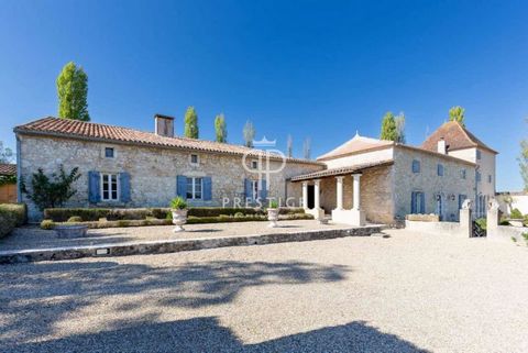 Charming and unique rural manoire in a desirable location close to the enchanting chateau town of Duras. This exquisite manor house is situated on a rise in over 10 acres of land and was once described as a living work of art by its former owner, a B...