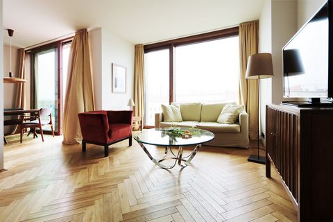Stunning, bright and brand new apartment over looking the rooftops of Prenzlauerberg. This elegant and modern apartment is made authentic through its eclectic and tasteful décor, featuring unique pieces and furniture. The apartment’s pristine wooden ...