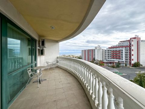We are pleased to offer you this spacious apartment on the first sea line in Sunny beach resort. Total area: 136 sq.m. Property type: 2 BED 2 BATH Floor: 6 Annual maintenance fee – 8 EUR/sq.m. The property is part of 4**** hotel Miramar Palace in the...