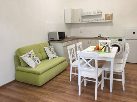 Apartment Approximate apartment size: 58 m2 Maximum number of guests: 6 We offer you a tastefully furnished apartment. The apartment has one bedroom, a kitchen, a toilet and bathroom with spacious shower and living room with a pull-out couch. Ameniti...