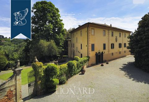 This beautiful 16th-century villa for sale is situated in an enviable position at the outskirts of a small hamlet in Pisa's countryside, girdled by staggering olive groves and dense forests. This estate is an irregularly-shaped building, with th...