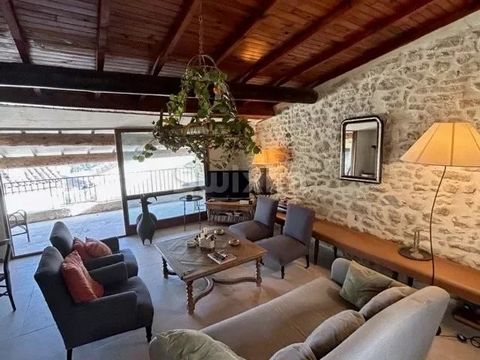 Near Grignan, Village house with a view of Mont Ventoux and the castle of Grignan, Lovely walled garden and terraces. This is composed of a kitchen overlooking the garden, large living room with access to the loggia. 3 bedrooms, an office, a workshop...