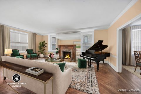 Unique opportunity to purchase a classic 8-room duplex in original condition at 1165 Fifth Avenue, just steps to Central Park. Rarely available and on the market for the first time in over 40 years, this unique, house-like apartment is filled with na...