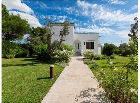 The blue pool and the garden all around. Villa Chiara is a quiet oasis in the heart of Salento, in a strategic position between the Adriatic and the Ionian coast, Lecce and Leuca.