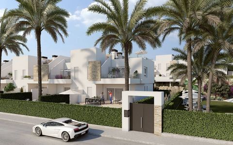 Appartementen in La Finca Golf, Algorfa, Alicante Een exclusief wooncomplex met 24 appartementen op de begane grond met een tuin of boven met een solarium. De huizen zijn verdeeld in twee blokken van elk twee verdiepingen en hebben 2 slaapkamers, 2 b...