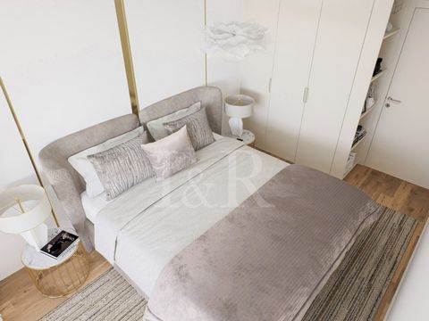 2 bedroom apartment of 86 sqm located in the Douro Nobilis - River View development. This apartment has a living room of 27 sqm, a kitchen of 7 sqm, a suite of 20 sqm, a bedroom and a complete bathroom. Both bedrooms have fitted closets. Large 21 sqm...