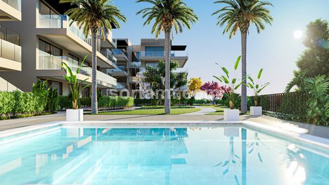Excellent apartment with a modern construction in the centre of Vilamoura! The apartment has a living room, kitchenette, one bedroom, which of one en-suite, one shared bathroom and a balcony. The private condominium has a swimming pool and large gree...