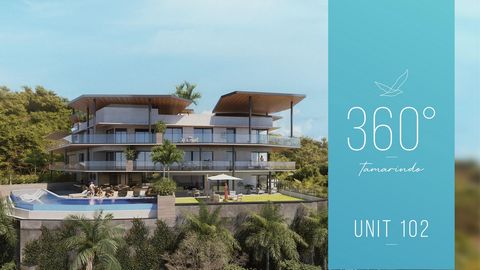 Vivere bene è il miglior investimento! Benvenuto a Tamarindo 360, dove puoi davvero vivere, rilassarti e divertirti con stile! Unità 102 - $799,000.00 Comodità al primo piano, splendida vista sul tramonto e sull'oceano! Moderno concetto di open space...