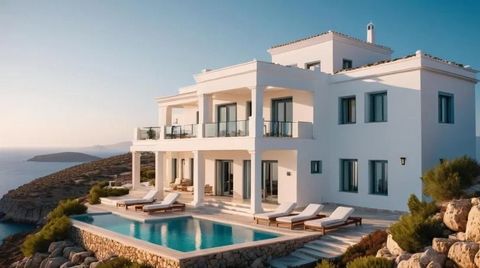 This exceptional villa in Antiparos is the ultimate haven of luxury and style. Occupying an area of 500 m2, the villa has 7 bedrooms and 7 bathrooms, all with high quality materials and thoughtful decoration. The large kitchen with island, multiple l...