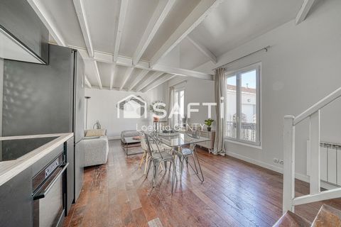 LA GARENNE-COLOMBES - DUPLEX 3 PIECES - 63,70 M² AU SOL