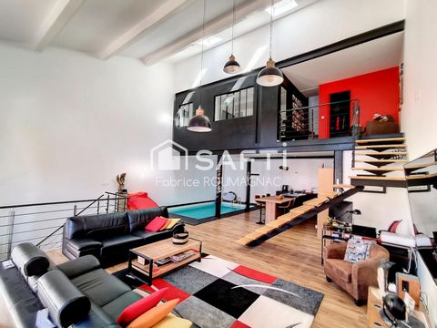loft de 160 m² avec grand garage et extérieur