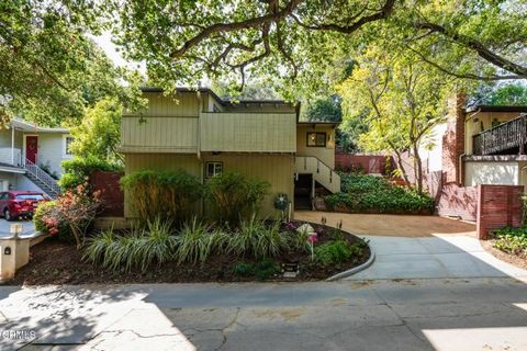 Tucked away on a serene hillside and embraced by a canopy of mature trees, this stunning mid-century modern home offers a rare blend of architectural elegance and natural beauty. Boasting two spacious bedrooms, a bath, and a home office. Large window...