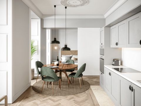 Bienvenue chez Sixgild Chiado F – Un projet moderne devenu réalité. Simplicité, haute qualité et harmonie décrivent parfaitement les différents appartements que le développement offre. Au cœur du centre-ville historique, ce bâtiment est né pour appor...