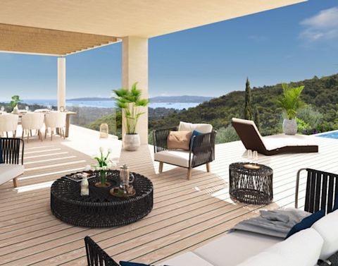 Buy a new modern villa in Grimaud and you are assured of a breathtaking view over the sea. In this small domain of three villas, you live in a special location, in peace and quiet above the hustle and bustle. The new villas have an architect-designed...