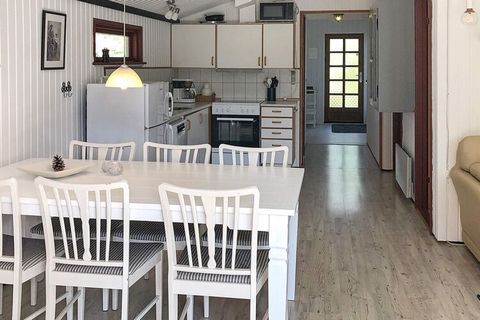 Holiday home located approx. 200 meters from lovely sandy beach. The house has an open as well as a covered terrace. There is a swing in the garden. Close to the house is Kramnitze with a small marina with local fishermen, where you can buy fresh fis...