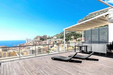 Wake up to incredible coastal views from this dream penthouse..... In Beausoleil, just a few minutes from the Principality of Monaco, in a residence with swimming pool, magnificent 262 m2 penthouse. Accommodation modern in style comprises an entrance...