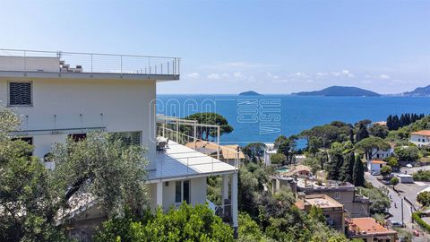 Located a short distance from the beautiful bays of Fiascherino and the exclusive Eco del Mare beach, in Lerici, stands this elegant modern villa of interior dwelling space of 400sqm. The villa manages to capture the enchanting view of the sea, the i...