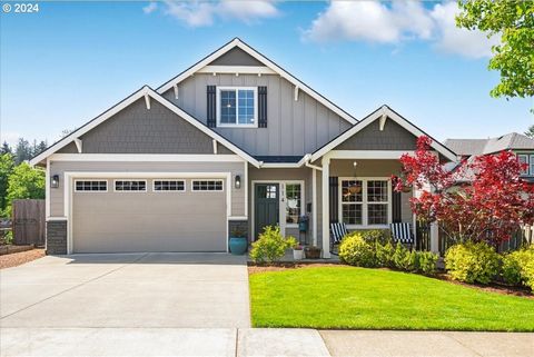 Welcome to this lovely Craftsman home, built in 2014 by Street of Dreams builder, West One Homes. This wonderful 2529 sq. foot home offers the unique option of one-level living with 3 bedrooms and 2 bathrooms on the main level (including the primary ...