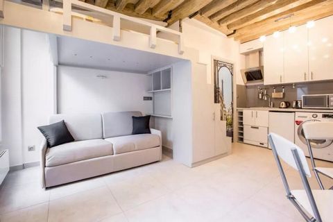 Immo-pop, the fixed-price real estate agency, offers you a charming 18m² studio, located on the 1st floor, in the 4th arrondissement of Paris near the town hall and Notre-Dame! A few steps from the Rambuteau metro station. The interior of the propert...
