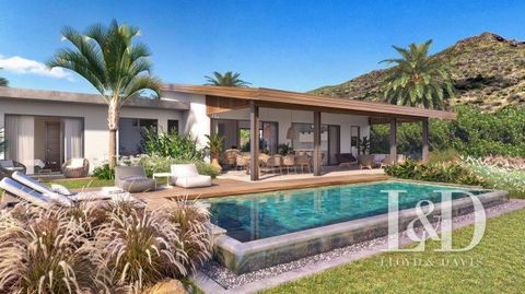 On the west coast of Mauritius, at the foot of the Tourelle mountain, a magical, wild place overlooked in the distance by the tapered ridges of the Rempart Mountain, welcomes this magnificent 4-bedroom villa within a new resort of 47 villas that full...