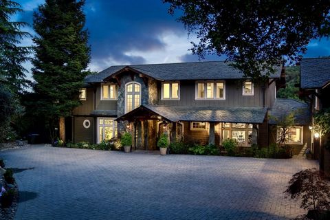 Exquisite Saratoga Estate, sprawling over 5+ acres of lush private grounds. This smart home boasts a total of 9,144sf of sophisticated living space, including the main residence of 6,948sf and two separate 1-bedroom ADUs, each featuring a full kitche...