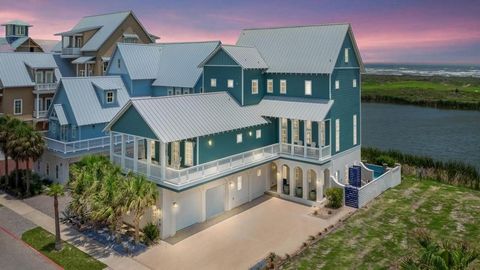 This luxurious beachfront retreat offers breathtaking unobstructed views of the Gulf, the golf course, and a serene pond This property embodies coastal living at its finest. The main level has a den, large bunk room with 2 full bathrooms. As well, an...