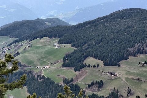 Bergboerderij op 1.500 meter boven zeeniveau midden tussen weilanden en bossen op de zonnige hellingen van de prachtige Funes-vallei. Een ware oase van rust midden in de Dolomieten, met een adembenemend uitzicht op de machtige Odle-toppen. Dompel jez...