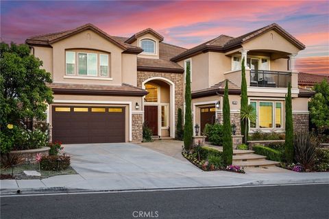 Welcome to this ABSOLUTELY IMMACULATE, MOVE-IN READY home located in one of Yorba Linda's finest neighborhoods. ESTATES at Yorba Linda, is a luxurious Toll Brothers home design, built in 2015, Residence Five | Castelli | the largest floor plan of the...