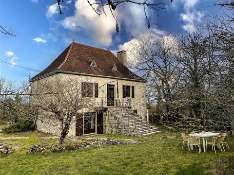 EXCLUSIVE TO BEAUX VILLAGES! This pretty, 3 bedroomed property is on the outskirts of a much sought after village in the natural park of les Causses du Quercy. On the ground floor there is a fully equipped, modern kitchen with a stone, souillard feat...