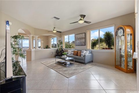 Find your happiness today, with this stunning 3 bedrooms, 3 bathrooms, 1,776 sq ft. happiness oasis type of home. With intentional upgrades, enjoy TWO, 385 sq. ft. upper and lower lanais! Experience life on another level as you soak in canyon, Diamon...
