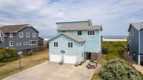 This opportunity doesn't come often! Charming 4-bedroom oceanfront home with stunning views offering the classic Outer Banks experience! The living area offers a wall of windows bringing the beauty of the Outer Banks inside. Plenty of sundecks, cover...