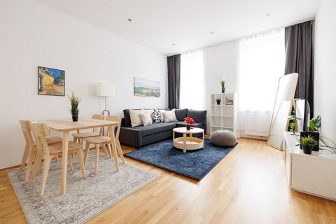 Very modern apartment in a quiet, well-connected area. It includes 2 rooms with a double bed and a sofa bed. The high-speed internet makes this apartment perfect for remote work, and with the subway, you can reach the city center in 10 minutes. We of...