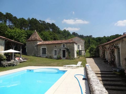 Lovely sympathetically renovated, 3 bedroom Charentaise 'longere' with separate very pretty guest accommodation in a converted pigeonnier, retaining lots of original features. Superbly located, overlooking stunning countryside views with courtyard, p...
