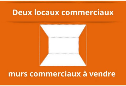 Deux locaux commerciaux dans quartier centre ville.