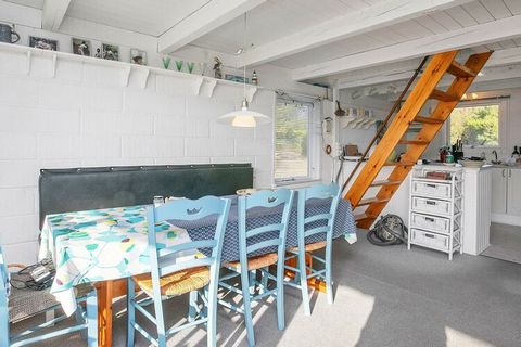 Holiday home located by the beautiful nature area that surrounds Mosevrå. The house is continuously modernized and appears very maintained. The cottage is located at the end of a small gravel road on a hilly dune plot with sandpit. Bring your bike, a...